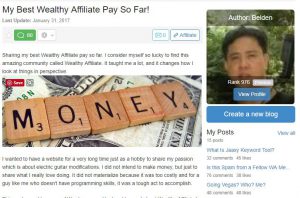 My Highest WA Pay So Far-Wealthy Affiliate