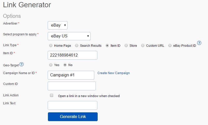 Link Generator-How to Make Money from eBay Without Selling Anything?