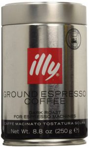 illy Ground Espresso Dark Roast Coffee, (Pack of 2)