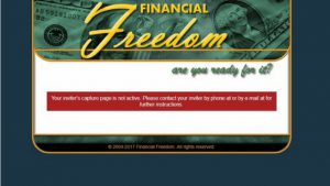 INACTIVE SPONSORS PAGE-FINANCIAL FREEDOM SITES REVIEW. A CASH GIFTING SCAM!