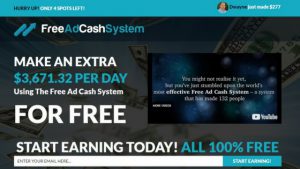 Free Ad Cash System Review. What is it About, a Scam?